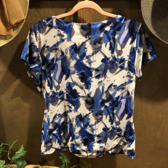 Macy’s Alfani women’s Large round neck ruched top - Picture 4 of 7